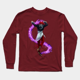 Purple fire Long Sleeve T-Shirt